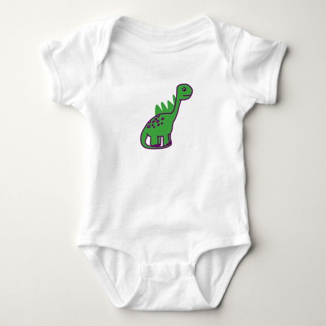 Dinosaur Baby Bodysuit (Front)