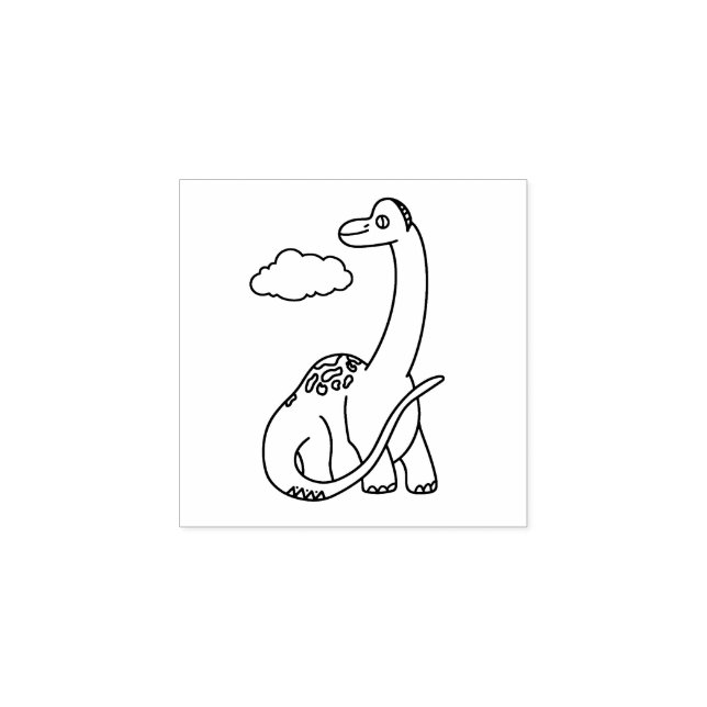 Dinosaur baby design rubber stamp (Imprint)