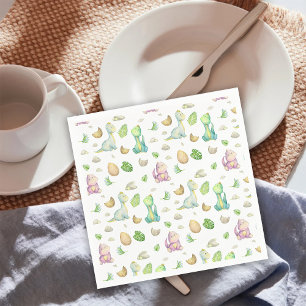Dinosaur Baby Napkin