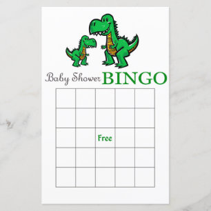 Dinosaur baby shower bingo card,Dinosaur bingo