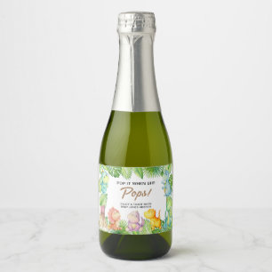 Dinosaur Baby Shower Favour Sparkling Wine Label