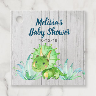 Dinosaur Baby Shower Favour Tags