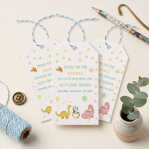 Dinosaur Baby Shower Gift Tags