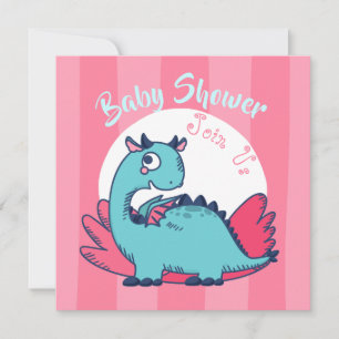 Dinosaur Baby Shower Invitation
