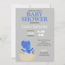 Dinosaur Baby Shower Invitation
