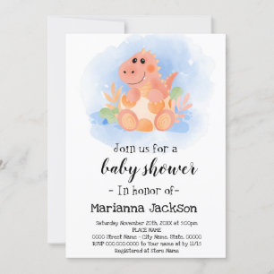 Dinosaur Baby Shower Invitation