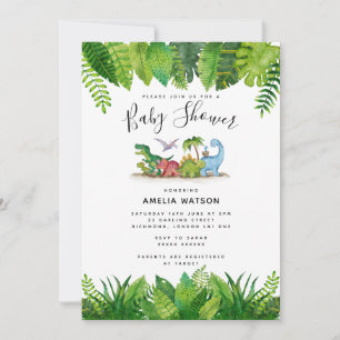 Dinosaur Baby Shower Invitation