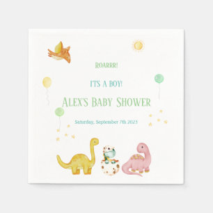 Dinosaur Baby Shower Napkin