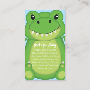 Dinosaur Baby Shower T-Rex Enclosure Card