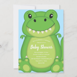 Dinosaur Baby Shower T-Rex Invitation