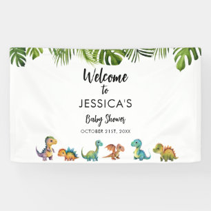 Dinosaur Baby Shower Welcome Banner