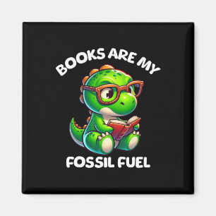 Dinosaur Back To School Reading Books Funny Quote Magnet