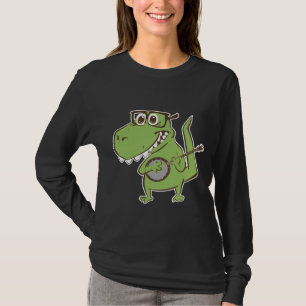 Dinosaur Banjo Music Animal S T-Shirt