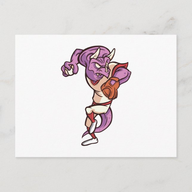 Dinosaur baseball postcard (Front)
