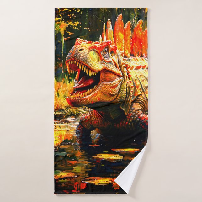Dinosaur Bath Towel (Bath Towel)