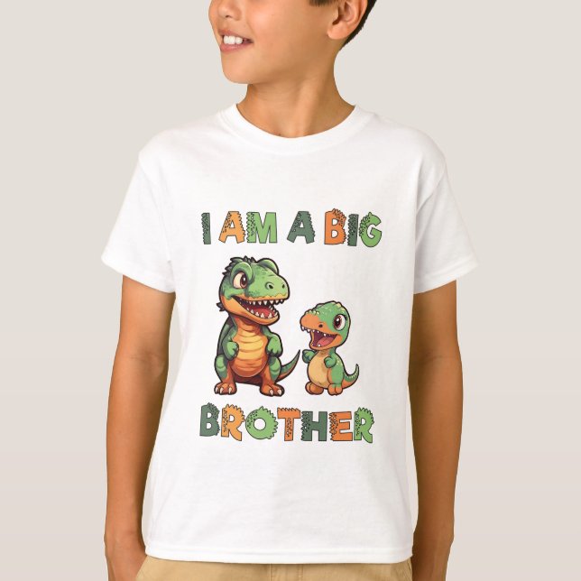 Dinosaur Big Brother  T-Shirt (Front)