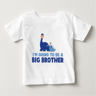 dinosaur big brother to be NEW blue Baby T-Shirt