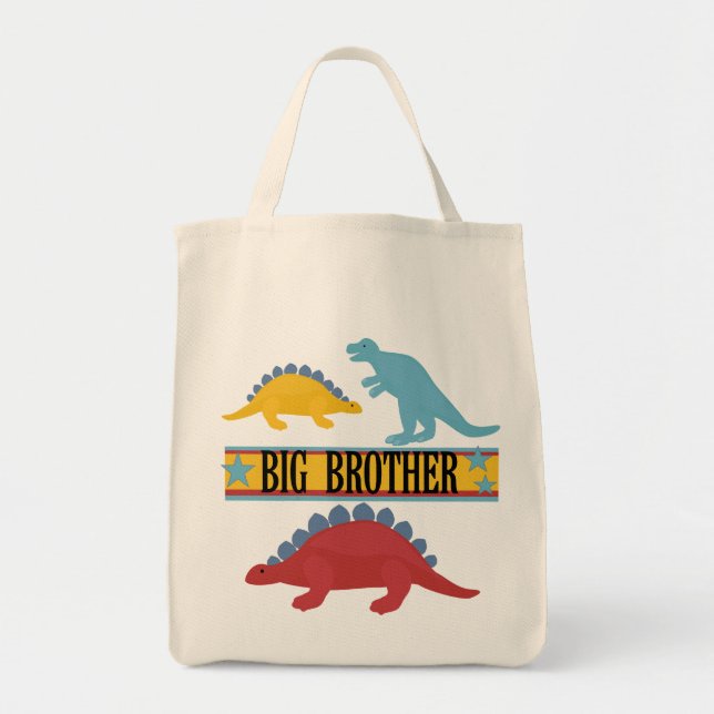 Dinosaur Big Brother Tote Bag (Front)