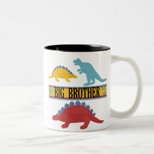 Dinosaur Big Brother Two-Tone Coffee Mug