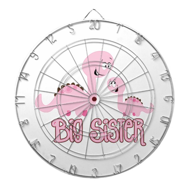 Dinosaur Big Sister Dartboard (Front)