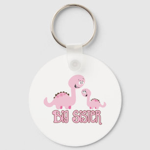 Dinosaur Big Sister Key Ring