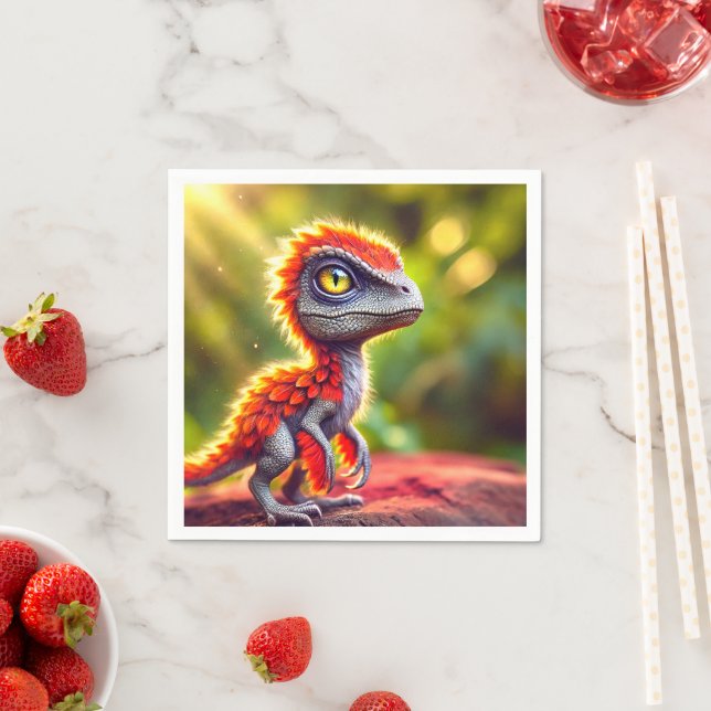 Dinosaur Bird Napkin (Insitu)