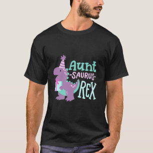 Dinosaur Birthday Aunt Saurus T Rex Family Matchin T-Shirt