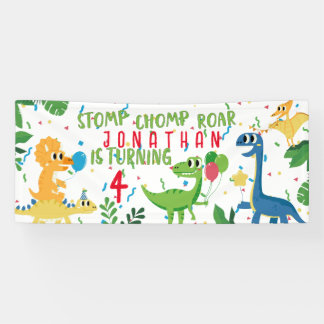 DINOSAUR BIRTHDAY  BANNER