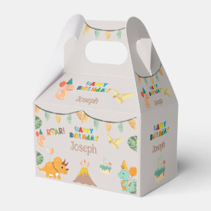 Dinosaur Birthday Boxe – Custom Name Favour Box