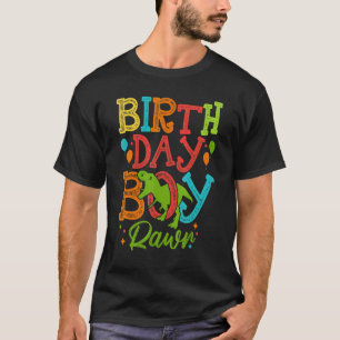 Dinosaur Birthday Boy Party Rawr Rex Dinosaurs Ki T-Shirt