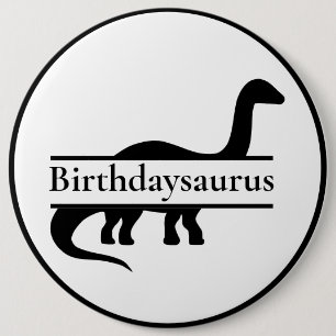 Dinosaur Birthday Button