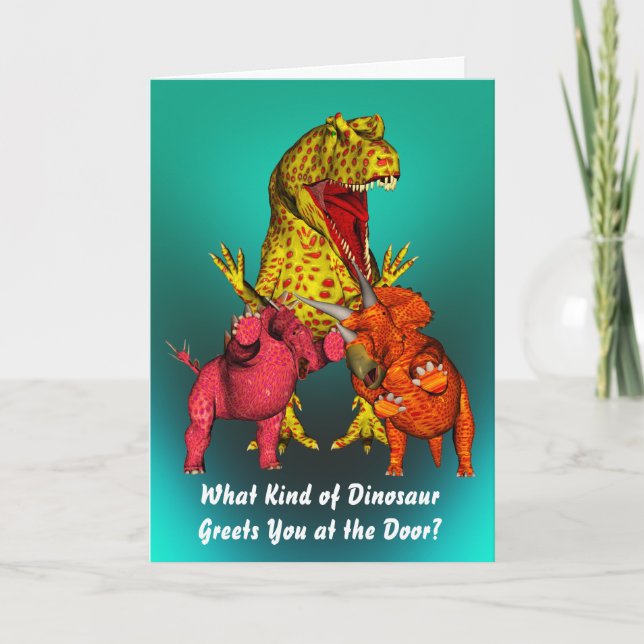 Dinosaur Birthday Card (Front)