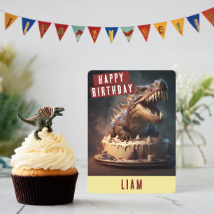 Dinosaur Birthday Card