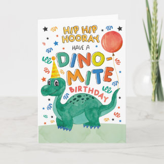 Dinosaur Birthday Card | Printable Dinosaur Card