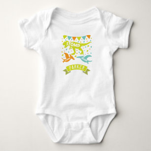 Dinosaur Birthday Colourful Baby Bodysuit