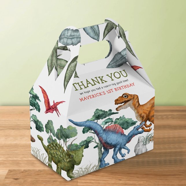 Dinosaur Birthday Favour Box (Creator Uploaded)