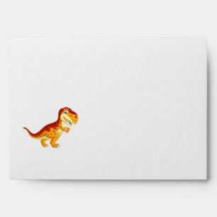 Dinosaur BIRTHDAY Gold Envelope