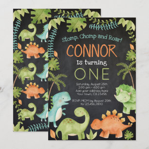 Dinosaur Birthday Invitation