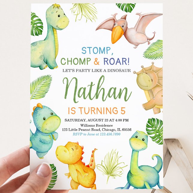 Dinosaur Birthday Invitation (Creator Uploaded)