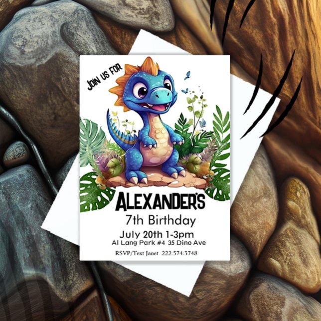 Dinosaur Birthday,  Invitation (Creator Uploaded)