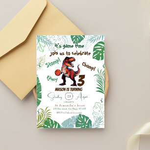 Dinosaur birthday  invitation