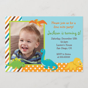 Dinosaur Birthday Invitation