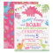 Dinosaur Birthday Invitation for Girl