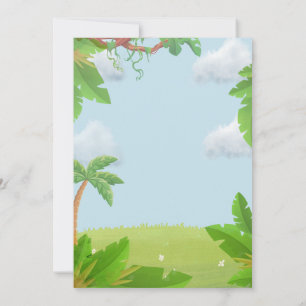 Dinosaur Birthday Invitation for Second Birthday 