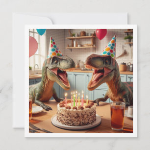 Dinosaur birthday invitation, Velociraptor Invitation