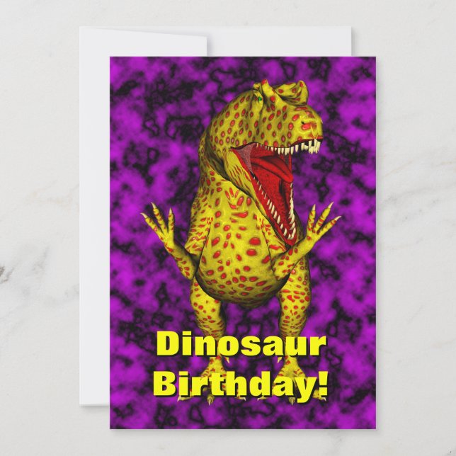 Dinosaur Birthday Invite (Front)