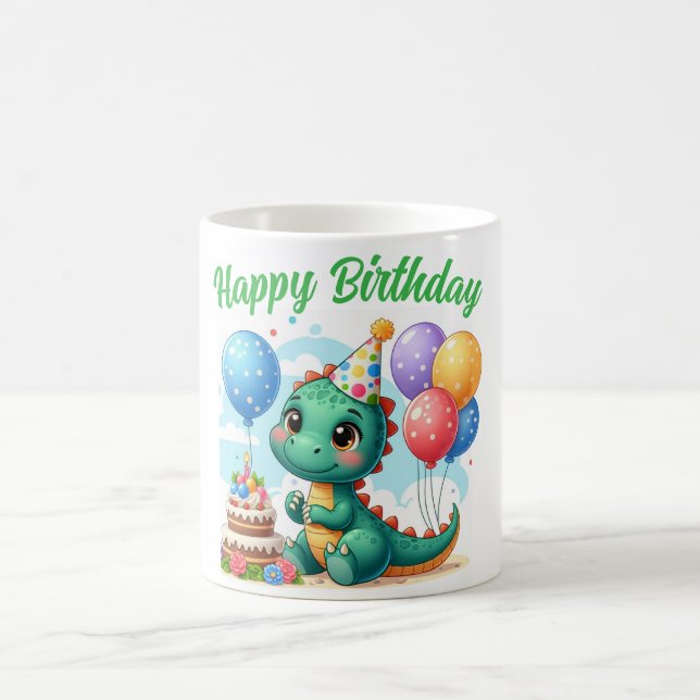 Dinosaur Birthday Mug (Center)