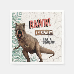 Dinosaur Birthday Napkin