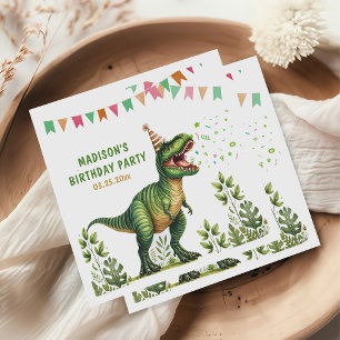 Dinosaur Birthday Napkin