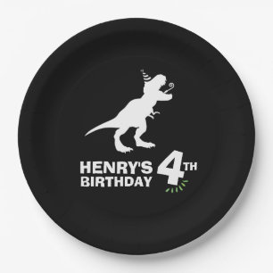 Dinosaur Birthday Paper Plate
